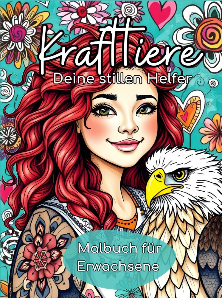 Malbuch für Erwachsene, Krafttiere - Deine stillen Helfer, (C) Monika-Schmitt www.monikaschmitt.de