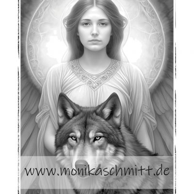 Engel mit Wolf