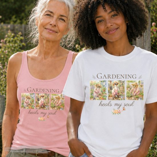 Gartenarbeit heilt meine Seele, Gardening helas my soul (C) Monika Schmitt MonikaSchmittArt.etsy.com