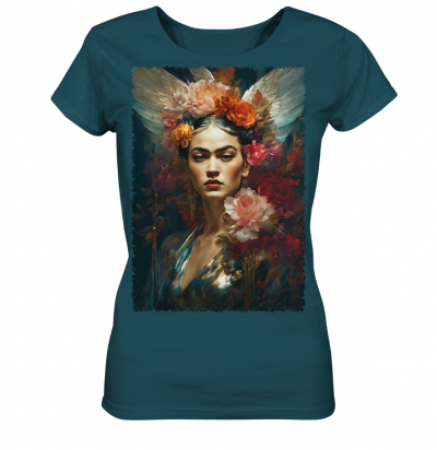 Engel Homage to Frida Kahlo Spread your Wings No. 3 Ladies Organic Shirts Stargazer (C) Monika Schmitt www.monikaschmitt.de