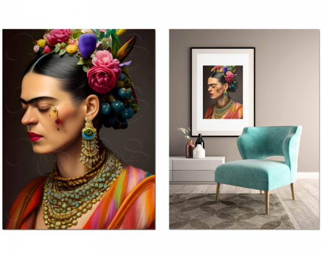 Homage to Frida Kahlo 2 © Monika Schmitt Digitaldruck auf Premium Fotopapier